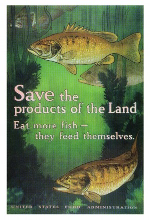 Art Poster Advertisement Eat More Fish